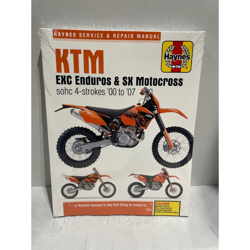 Haynes‎ KTM EXC Enduros SX Motocross 4-Stroke 2000-2007 Repair Manual 4629 NEW
